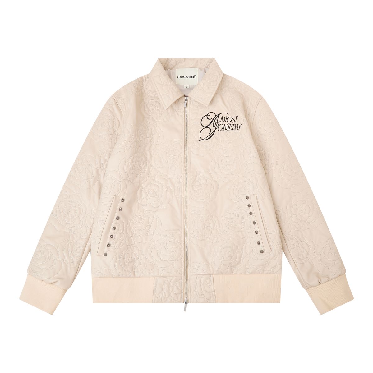 Almost Someday Rosette Embroidered Jacket