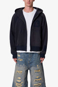 Mnml Half&Half Zip Up Hoodie
