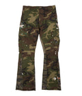 Undeveloped Camo Split Flare Cargo Denim