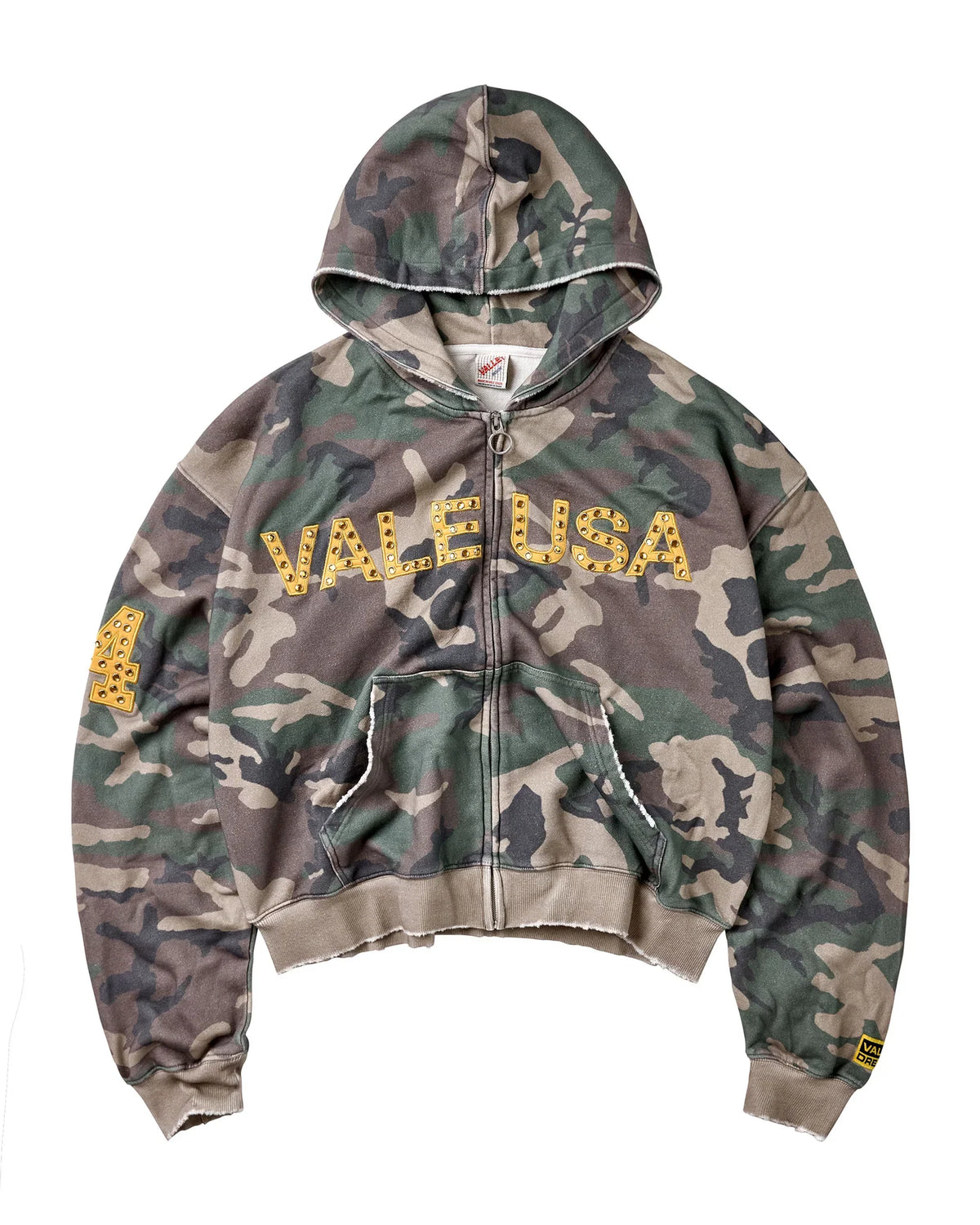Vale Camo Vale Usa Zip Up Hoodie