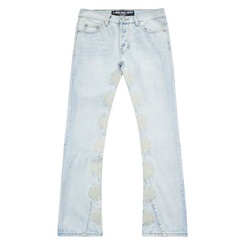 Lost Shdws Complexcon Studded Bone Logo Denim