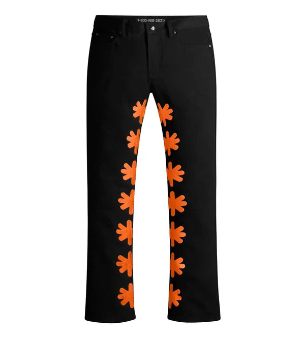 Lost Shdws Orange Logo Denim