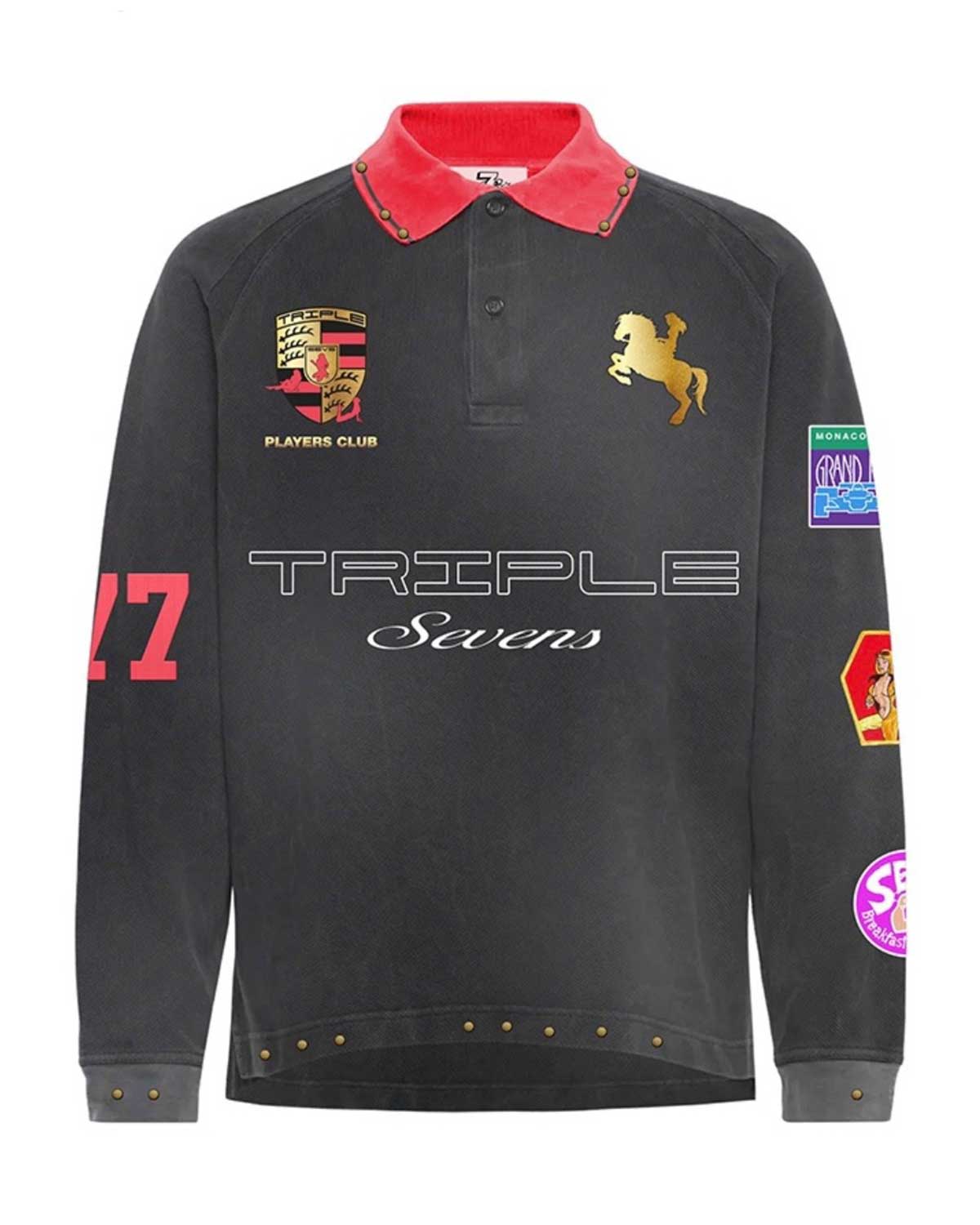 7s 777 Sponsor Rugby L/s Polo
