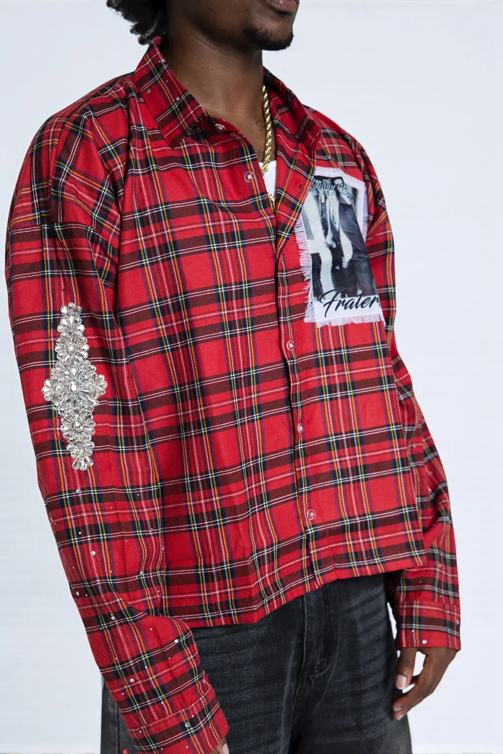 Fraternal Dapper Don Flannel Botton Up